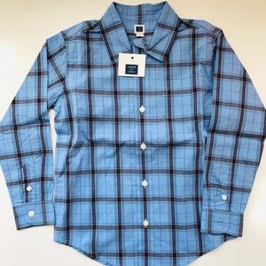 Janie and Jack Poplin Button Down Shirt